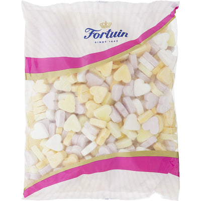 Fortuin -  Snoep  vruchtenhartjes 1kg | 12 stuks