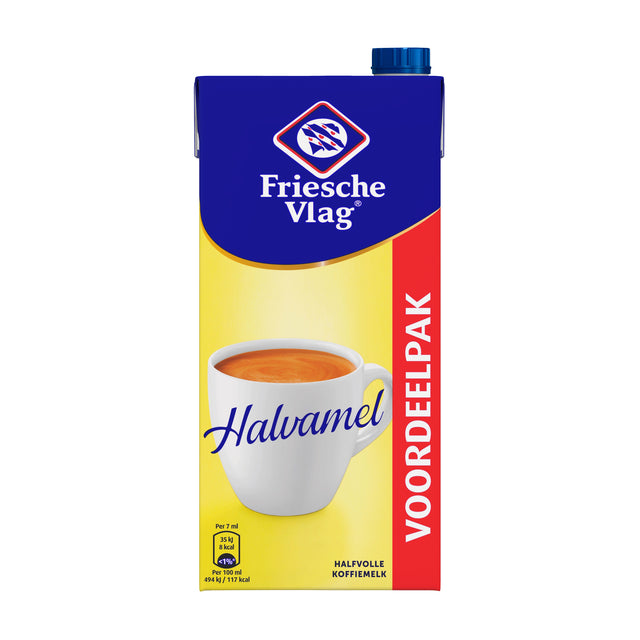 Drapeau frison - Café au lait halvamel 930ml | 6 pièces