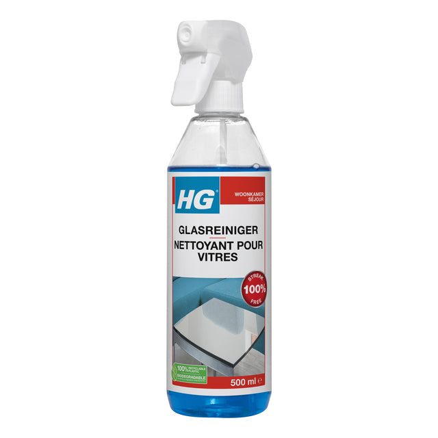 HG - Nettoyant vitres et miroirs spray 500ml | 6 pièces