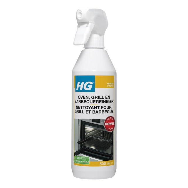 HG – Küchenreiniger Backofen-Grill-BBQ-Spray 500 ml | 6 Stück