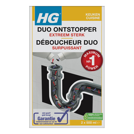 HG -  Ontstopper  duo 2x500ml | 6 stuks