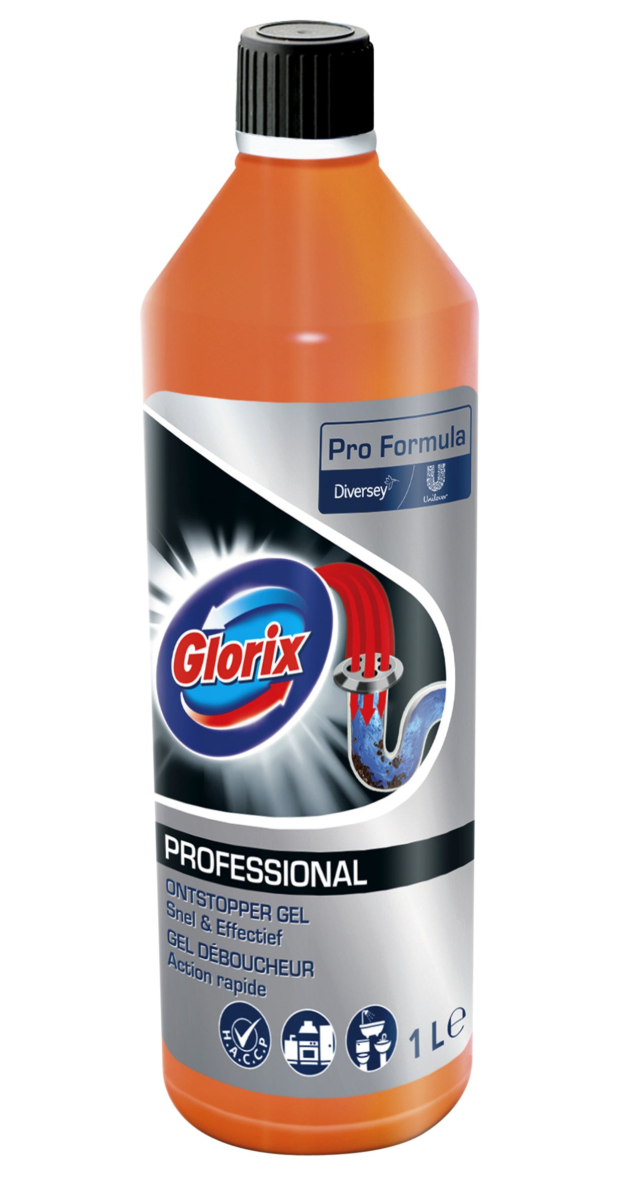 Glorix -  Afvoerontstopper  professional gel 1l