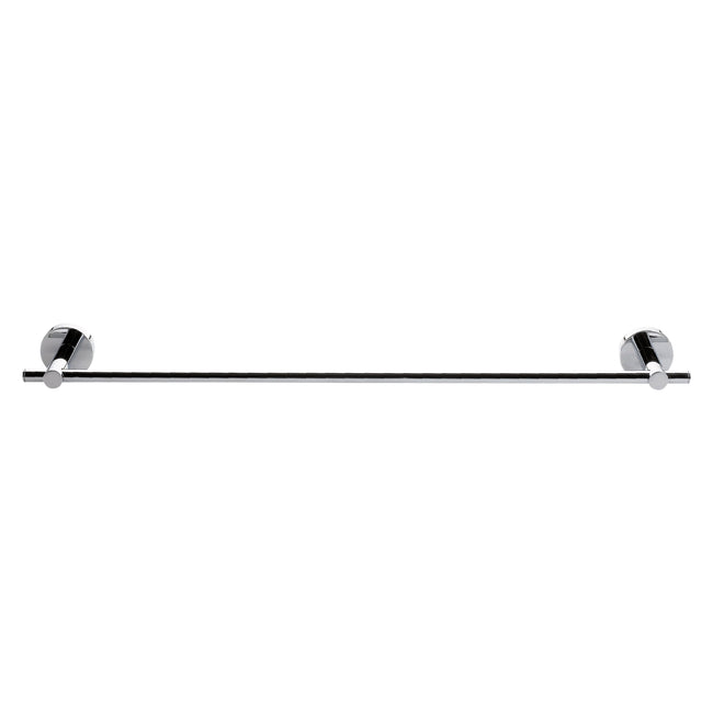 Tesa - Porte-serviettes ® Smooz simple en métal chromé brillant, autocollant