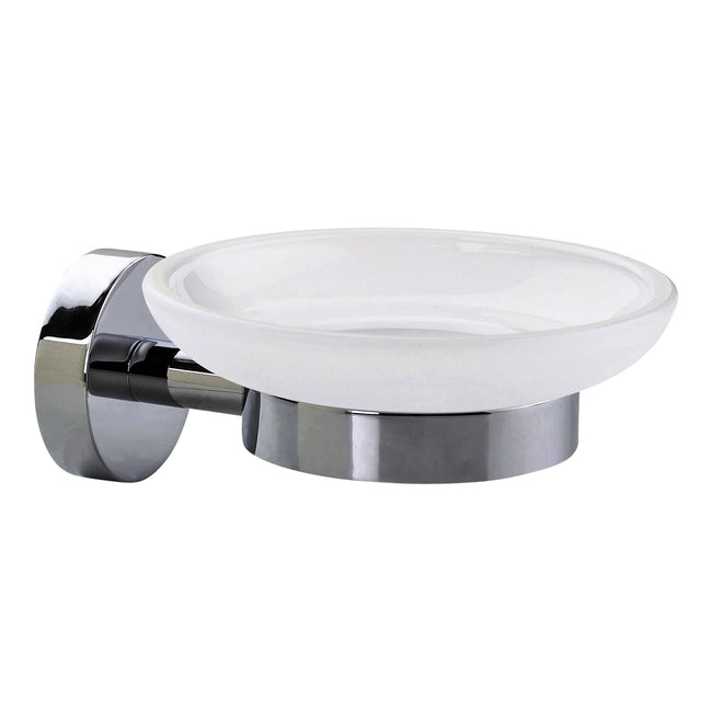 Tesa - Porte-savon ® Smooz en métal chromé brillant, autocollant