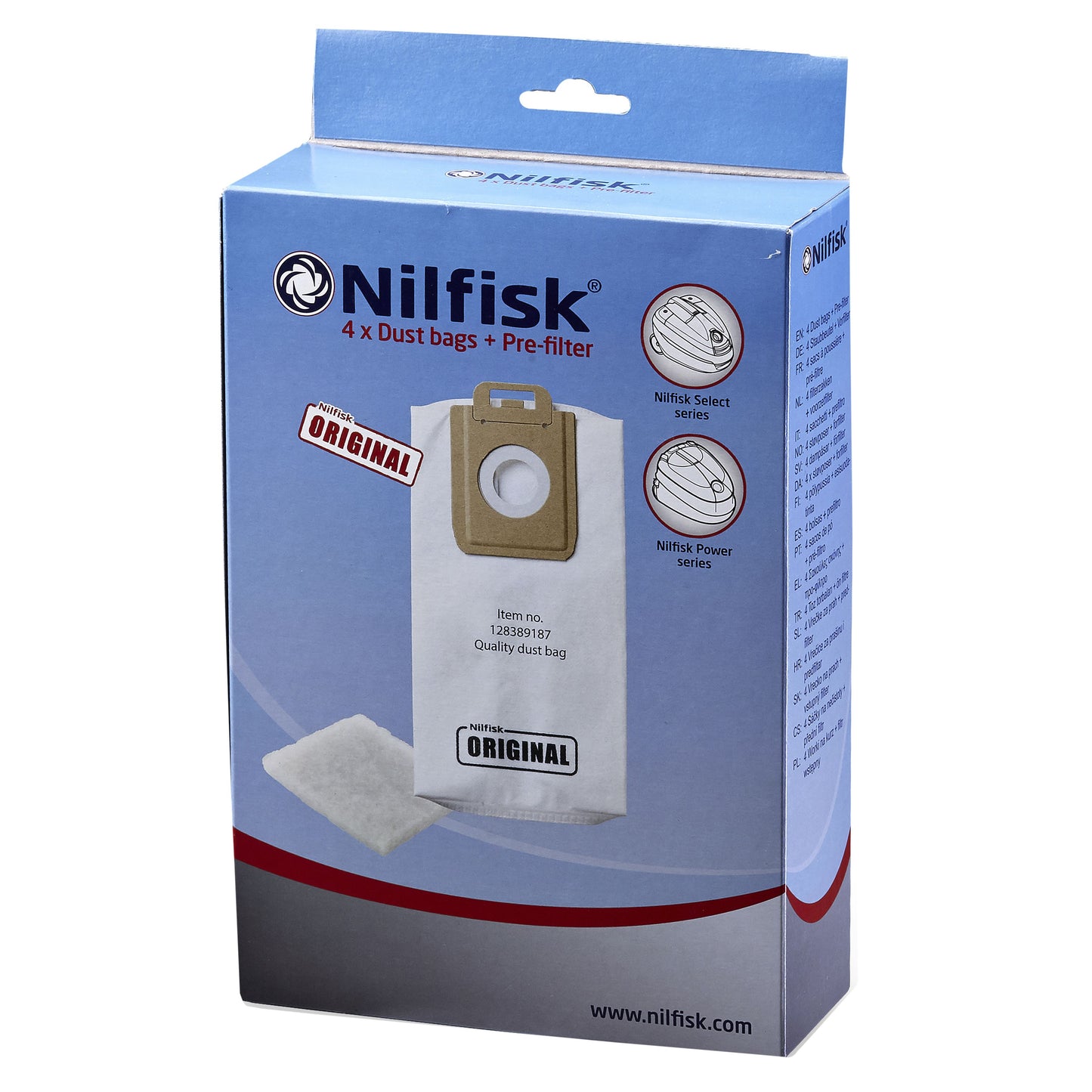 Nilfisk -  Stofzuigerzak Select 4 stuks