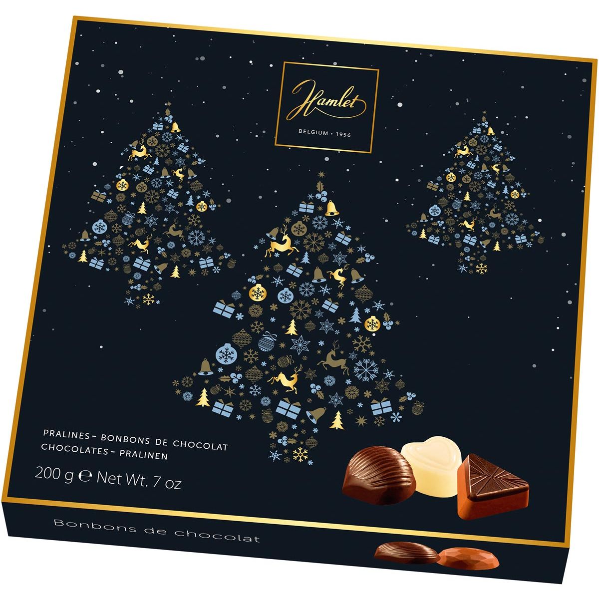 Hamlet -  chocolade kerstboom, doos van 200 g