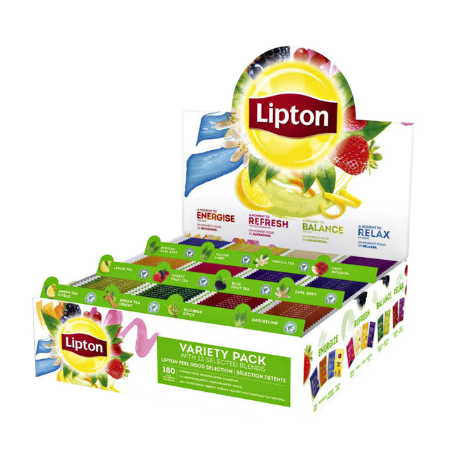 Lipton Tea Company - Coffret assortiment de thé lipton 12x15 pièces