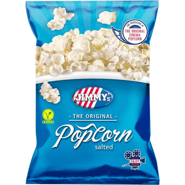 Jimmy's -   Popcorn Classic, zout, zak van 80 g