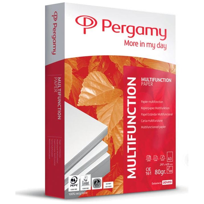 Pergamy - Pergamy Multifunction printpapier ft A3, 80 g, pak van 500 vel