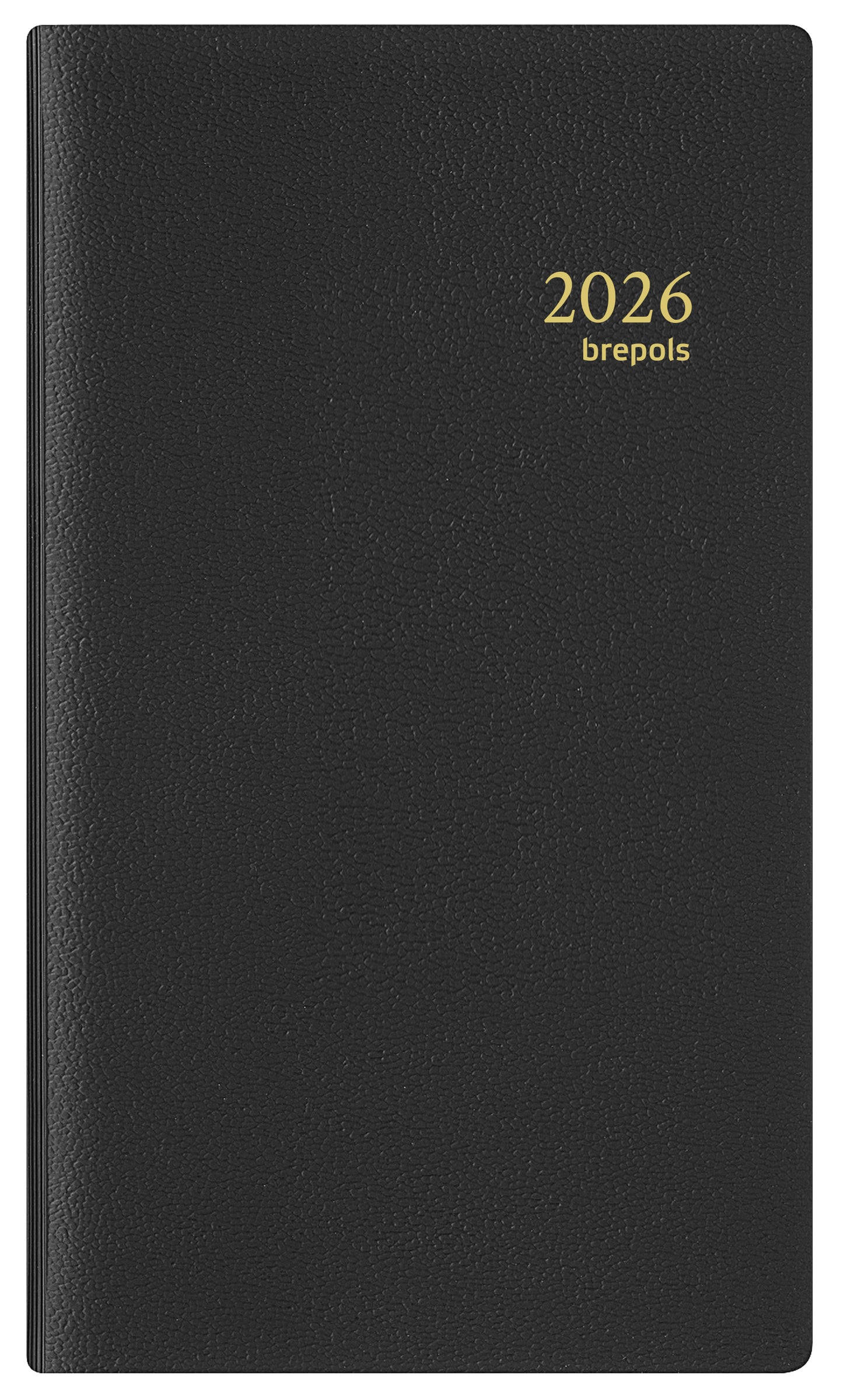 Brepols - Agenda 2026 Interplan Genova 7 jours/2 pages spirale noir