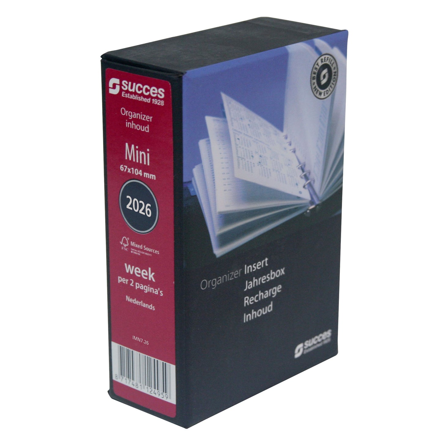 Succes -  Agendavulling 2026  Mini 7dagen/2pagina's