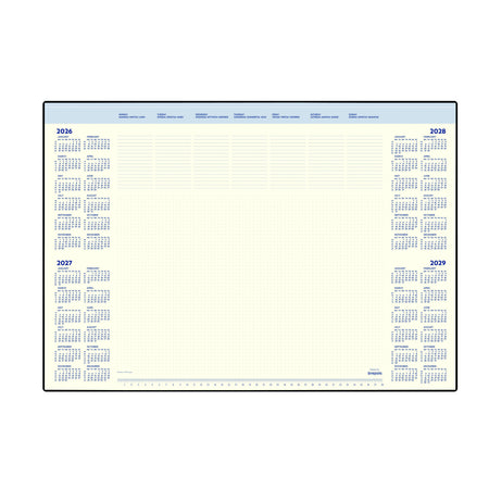 Brepols - Bloc de sous-couche 2026 Desk Mate 7 jours/1 page 412x590x8mm 35 feuilles dans un support