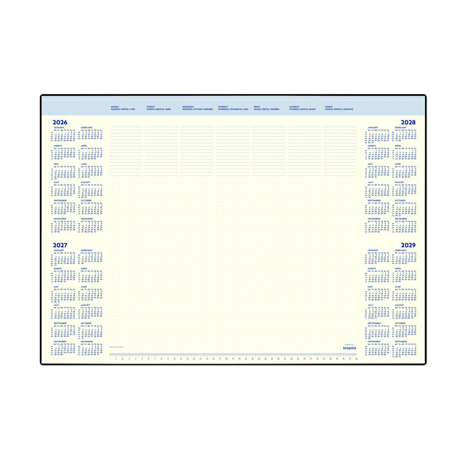 Brepols -  Onderlegblok 2026  Desk Mate 7dagen/1pagina 412x590x8mm 35vel in houder