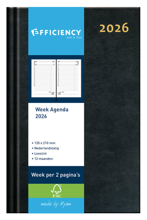 Ryam - Agenda 2026 Effizienz Baladek 7d/2p schwarz