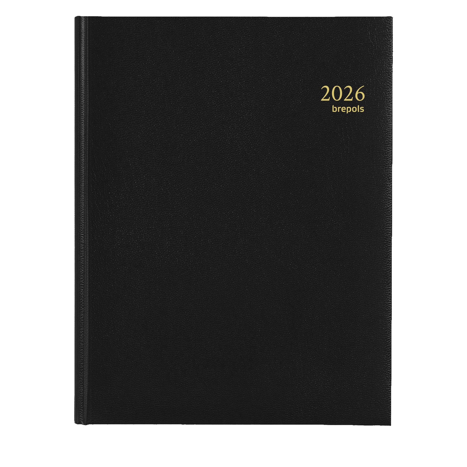 Brepols - Agenda 2026 Timing Lima 7 jours/2 pages six langues noir