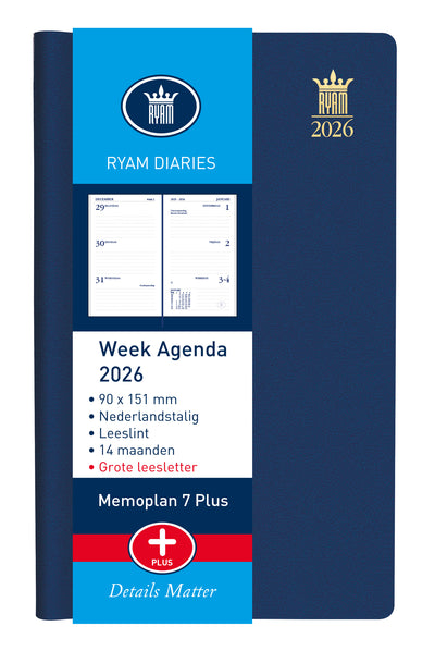 Ryam -  Agenda 2027  memoplan 7 plus mundior 7d /2p zw