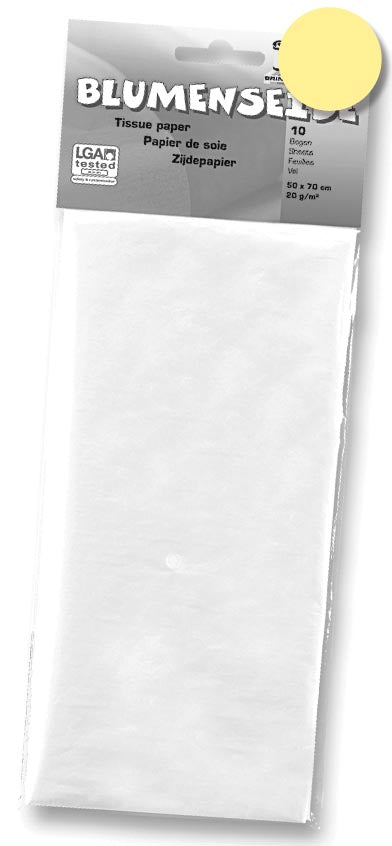 Folia -   zijdepapier citroengeel