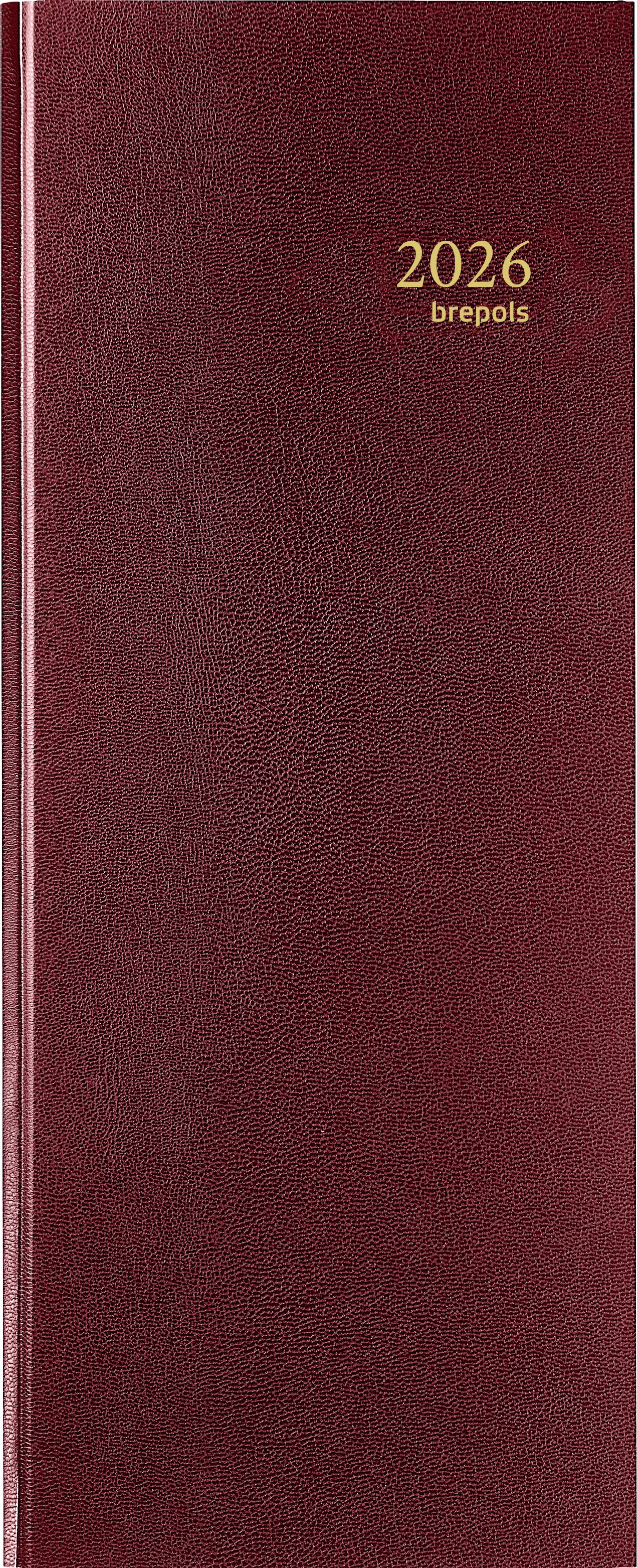 Brepols - Agenda 2026 Saturn Lima 1 Tag/1 Seite Burgund