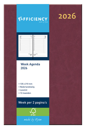 Ryam -  Agenda 2027  efficiency baladek 7d/2p bordeaux