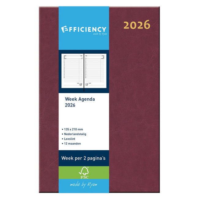 Ryam - Agenda 2026 Effizienz Baladek 7d/2p Bordeaux