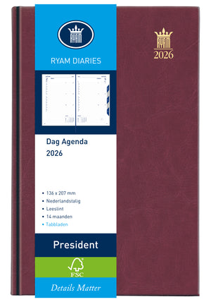 Ryam -  Agenda 2027  president mundior 1d/1p bordeaux