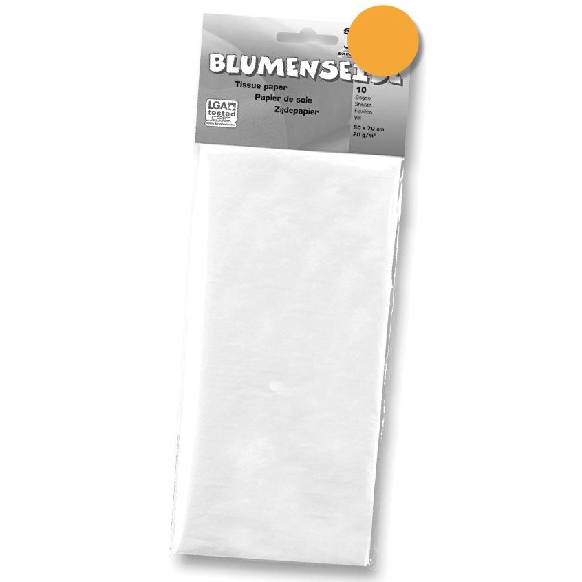 Folia -   zijdepapier lichtoranje