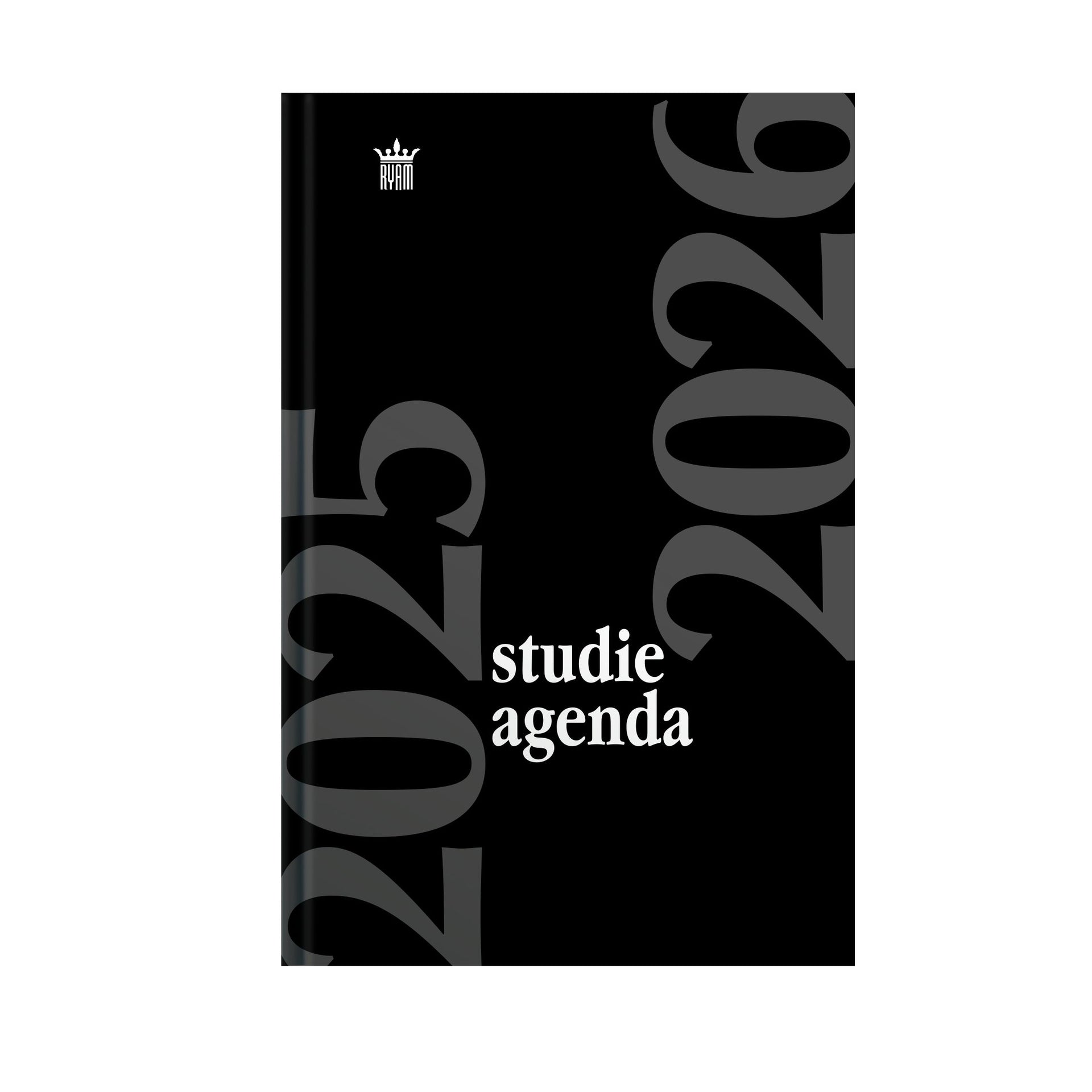 Ryam -  Schoolagenda 2026-2027  studie 7d/2p zwart
