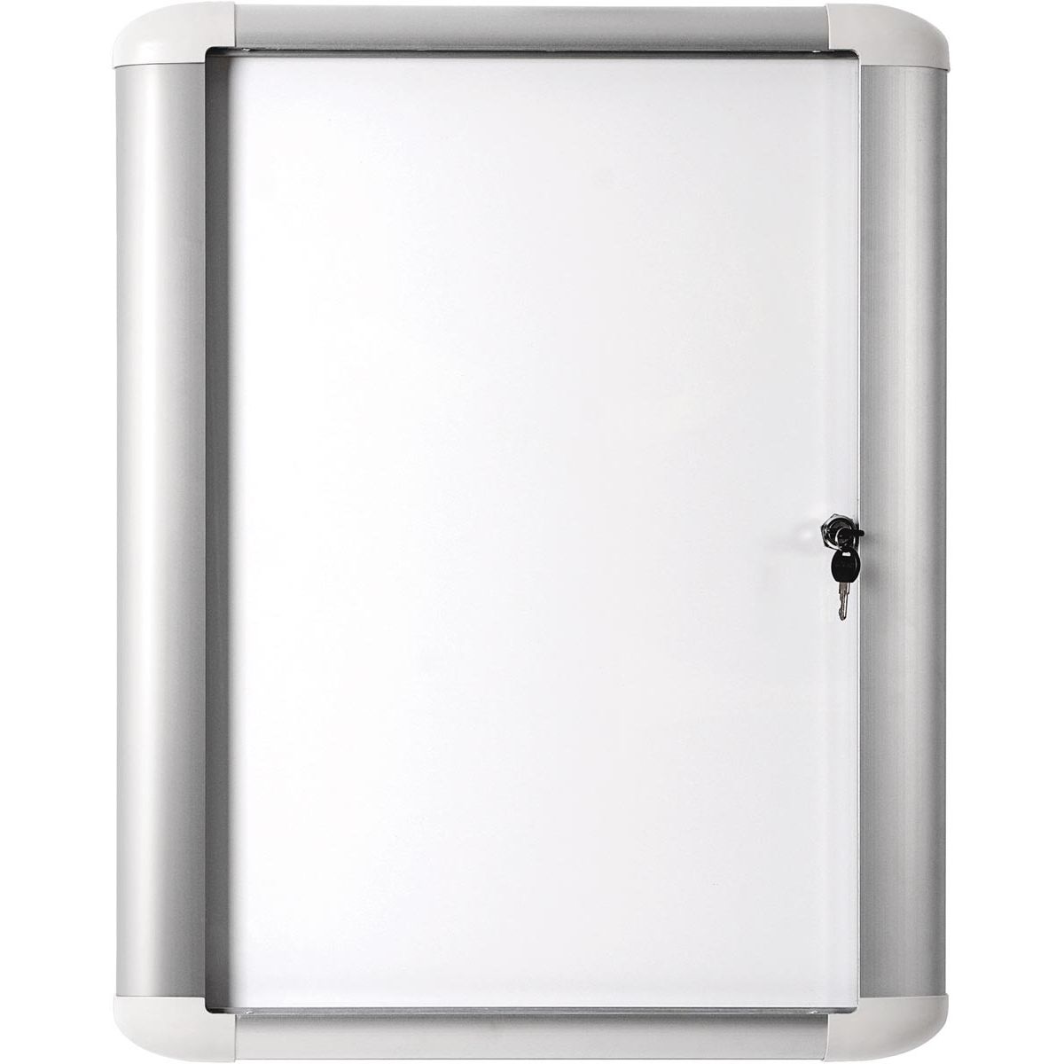 Pergamy – Excellence-Glasvitrine mit magnetischem Hintergrund, für den Außenbereich, ft 4 x A4