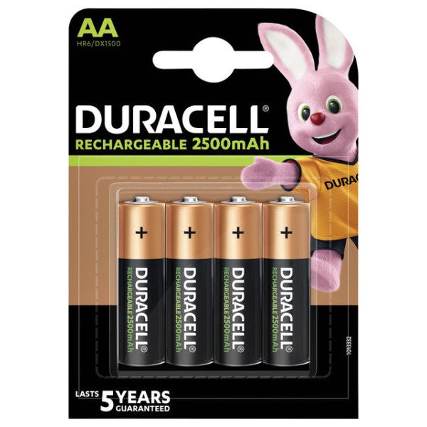 Duracell - Batterij oplaadbaar  4xaa 2500mah ultra | 10 stuks