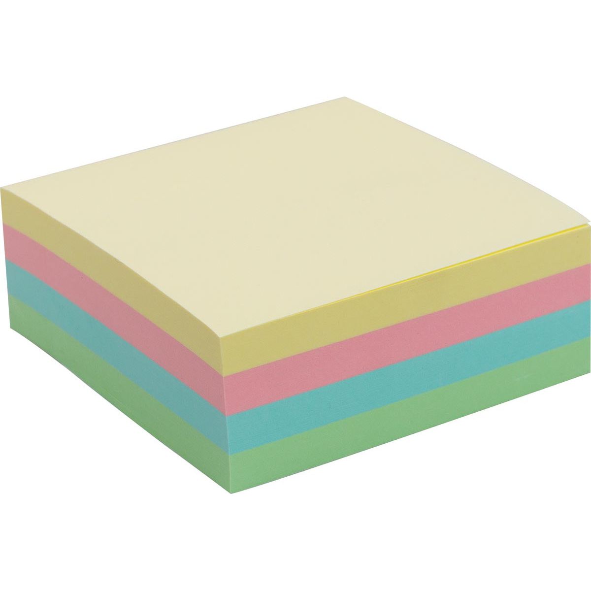 Pergamie - Pergamie Jumbo Notes, FT 76 x 76 mm, 320 feuilles, couleurs pastel assorties