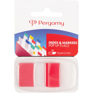 Pergamy - index pi 43 x 25 mm, rouge