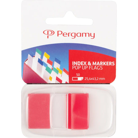 Pergamy -   index ft 43 x 25 mm, rood