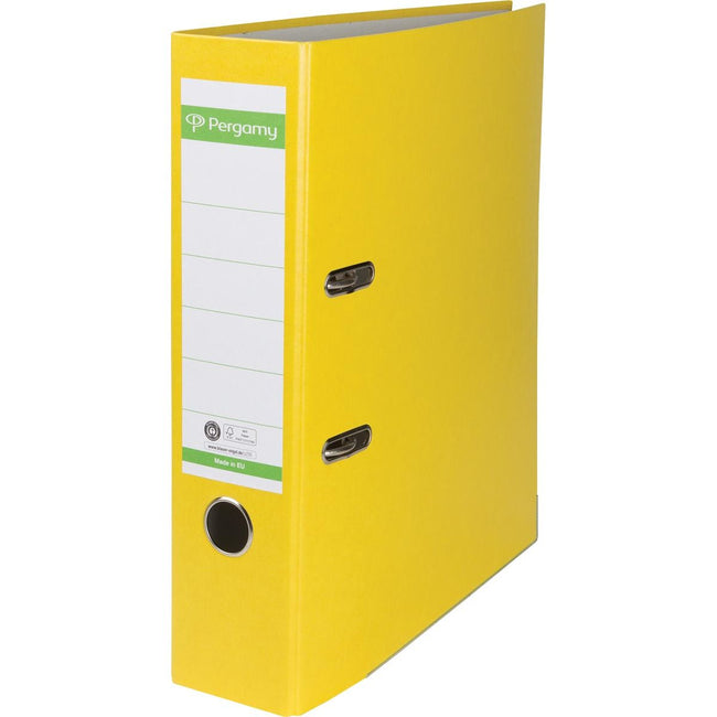 Pergamie - Pergamie Orderner, pour Ft A4, du papier recycolore, arrière de 8 cm, jaune