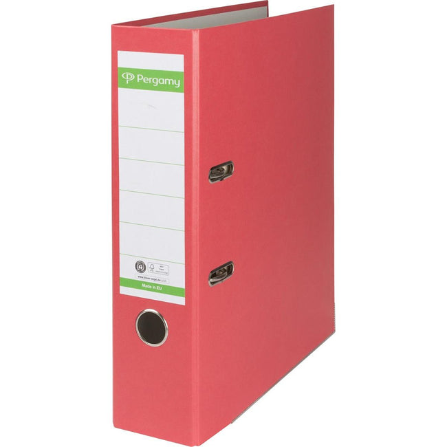 Pergamie - Pergamie Orderner, pour Ft A4, du papier recycolore, arrière de 8 cm, rouge