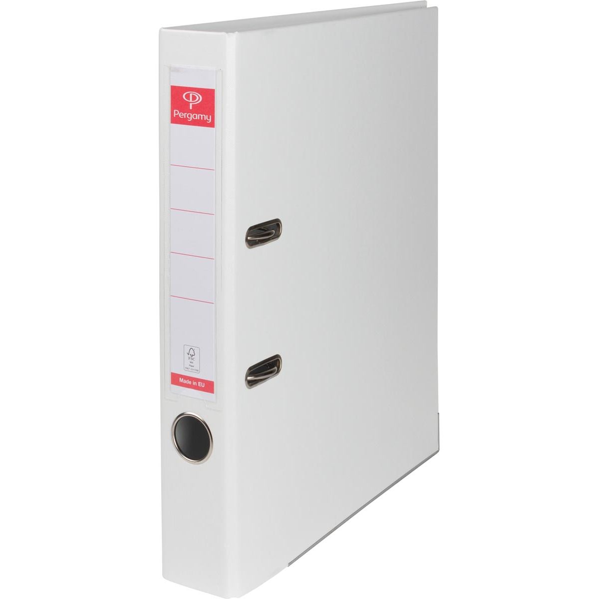 Pergamie-Ordner, für ft A4, komplett aus PP, Rücken 5 cm, weiß