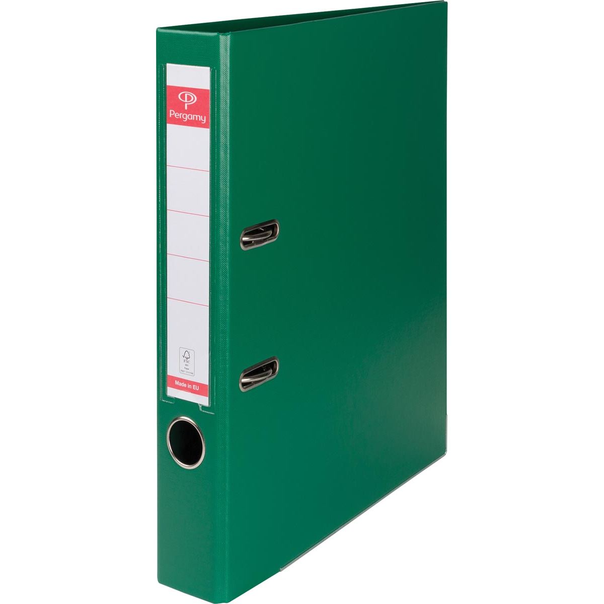 Pergamie-Ordner, für ft A4, komplett aus PP, Rücken 5 cm, grün