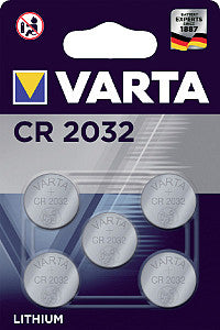 Varta - Batterij knoopcel CR2032 lithium blister à 5stuk