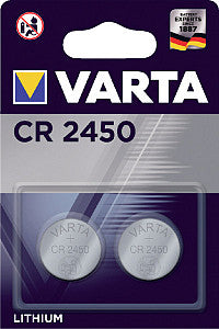 Varta - Button Cell Lithium CR2450, cloque de 2 pièces