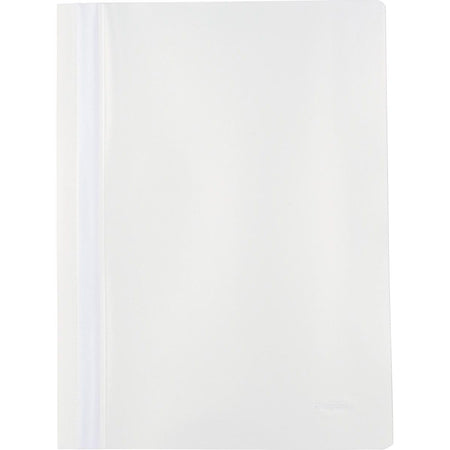 Pergamy - dossier à fixation rapide, ft A4, PP, paquet de 25, blanc