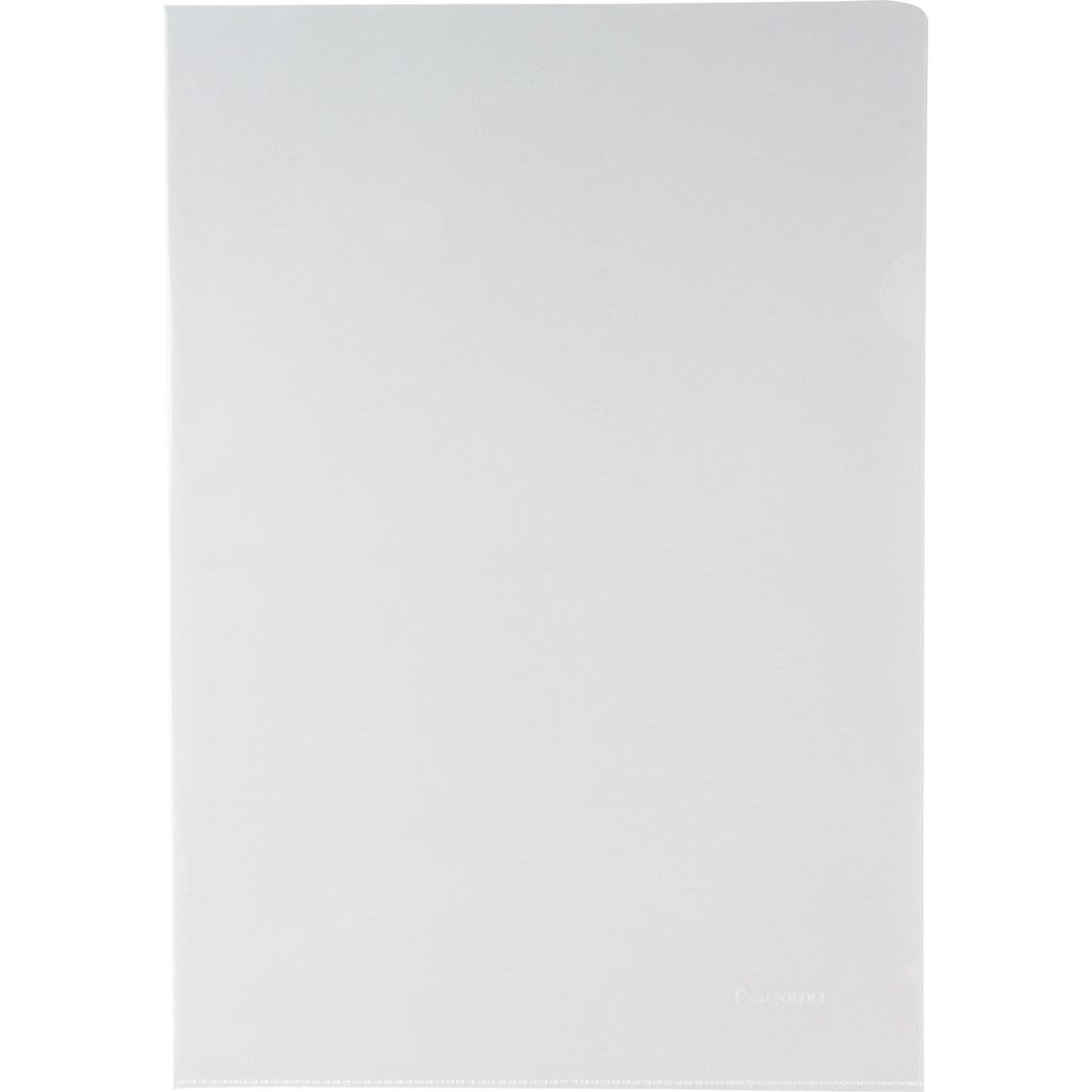 Pergamy - L-Ordner, ft A4, 90 Mikron PP, Karton mit 100 Stück, transparent