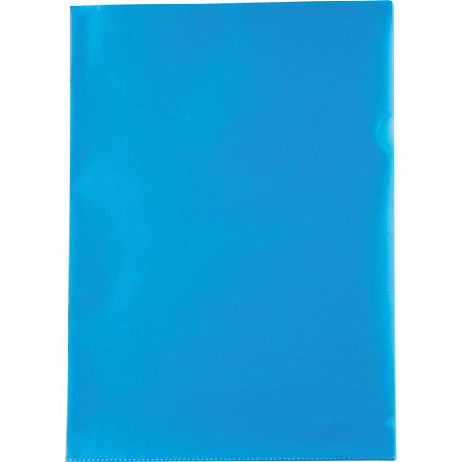 Pergamy - L-Ordner, ft A4, PP von 120 Mikron, Packung mit 25 Stück, blau