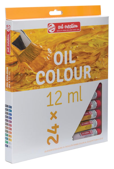 Talens Art Creation - Peinture à l'huile Art Creation tube de 12 ml, lot de 24 tubes de couleurs assorties