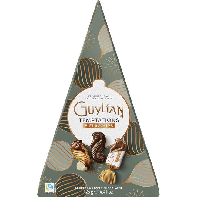 Guylian - Schokoladen-Temptations-Mix, Weihnachtsbaum, Schachtel mit 125 g