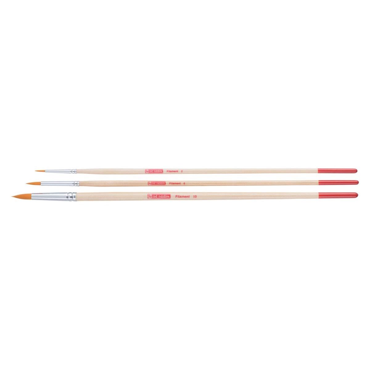 Talens Art Creation – Art Creation Pinselset Polyester rund, Set mit 3 Pinseln