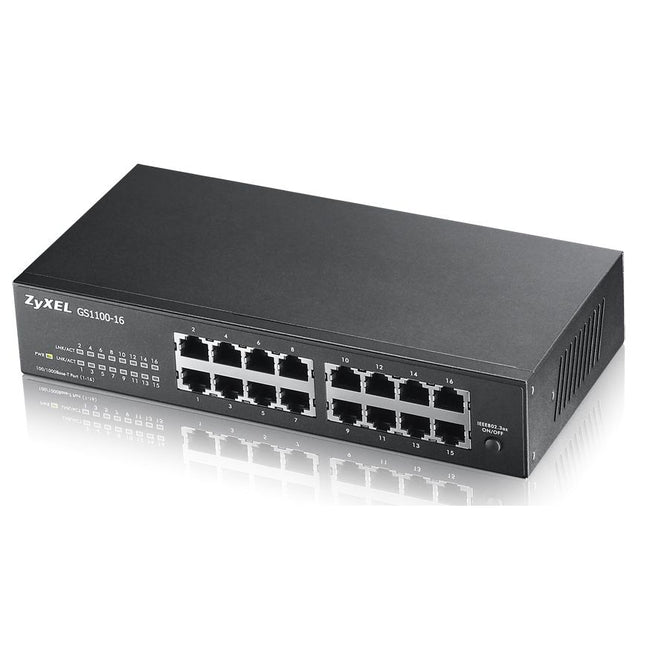 Zyxel -   GS1100-16 Unmanaged Gigabit Ethernet (10/100/1000)