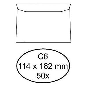 Quantore - Hüllungsbank C6 114x162mm Weiß 50 Stücke | 20 Stücke