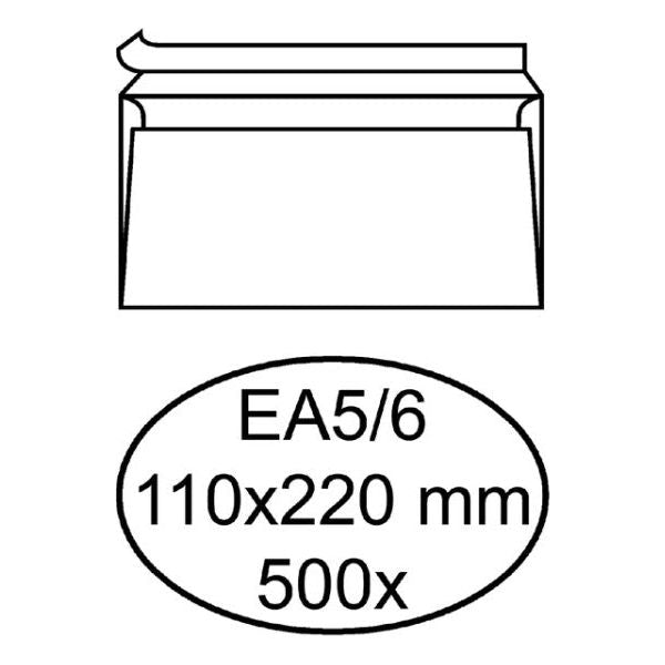 Hermes - Envelop  digital ea5/6 110x220 90gr zk wit