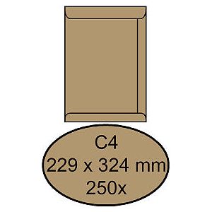 Quantore - Enveloppe Deed C4 229x324mm Traft brun 250 pièces