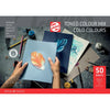 Talens - papier à dessin coloré, 180 g, pi 21 x 29,7 cm, A4, couleurs froides assorties, bloc de 50 feuilles