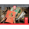Talens - papier à dessin coloré, 180 g, pi 21 x 29,7 cm, A4, couleurs chaudes assorties, bloc de 50 feuilles